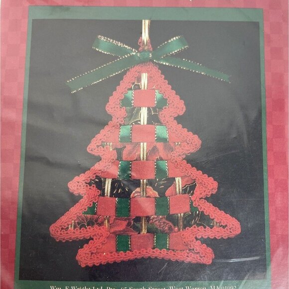 Wrights Pin Weaving Ornament Kit Christmas Tree Holiday Vintage #194-306-999 - Picture 1 of 10